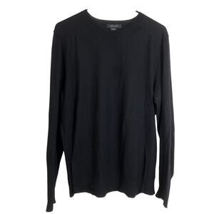 Christopher Fischer Cashmere Sweater Mens Medium Black Pullover Knit Lightweight